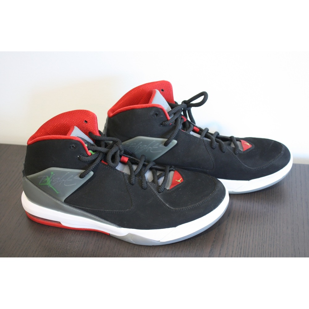 Jordan Flight Incline Mens 12 Black‎ Red Green pulse Basketball Sneakers Nike